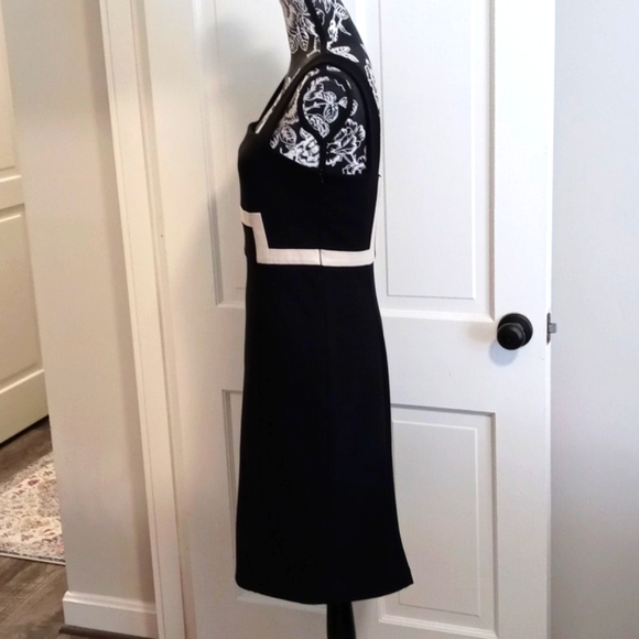 🖤Diane Von Furstenberg🖤 - Black/Ivory Tai Stretch Dress - Picture 5 of 14